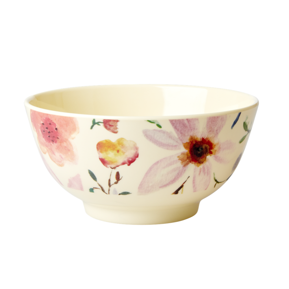 Selmas Flower Print Melamine Bowl By Rice DK